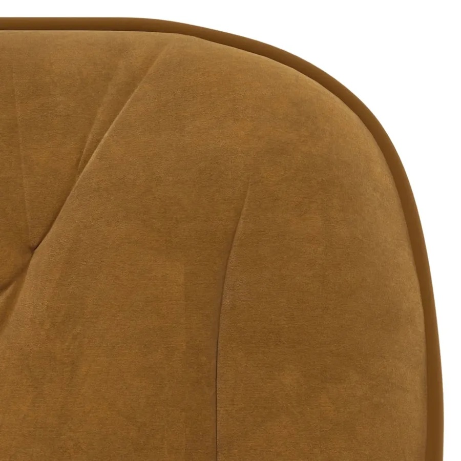 Chaises à manger lot de 2 Marron Velours - 7