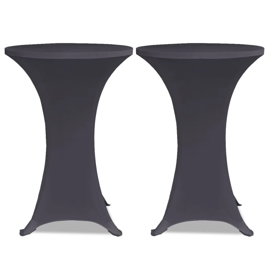 Housses de table extensible 4 pcs 70 cm Anthracite - 3