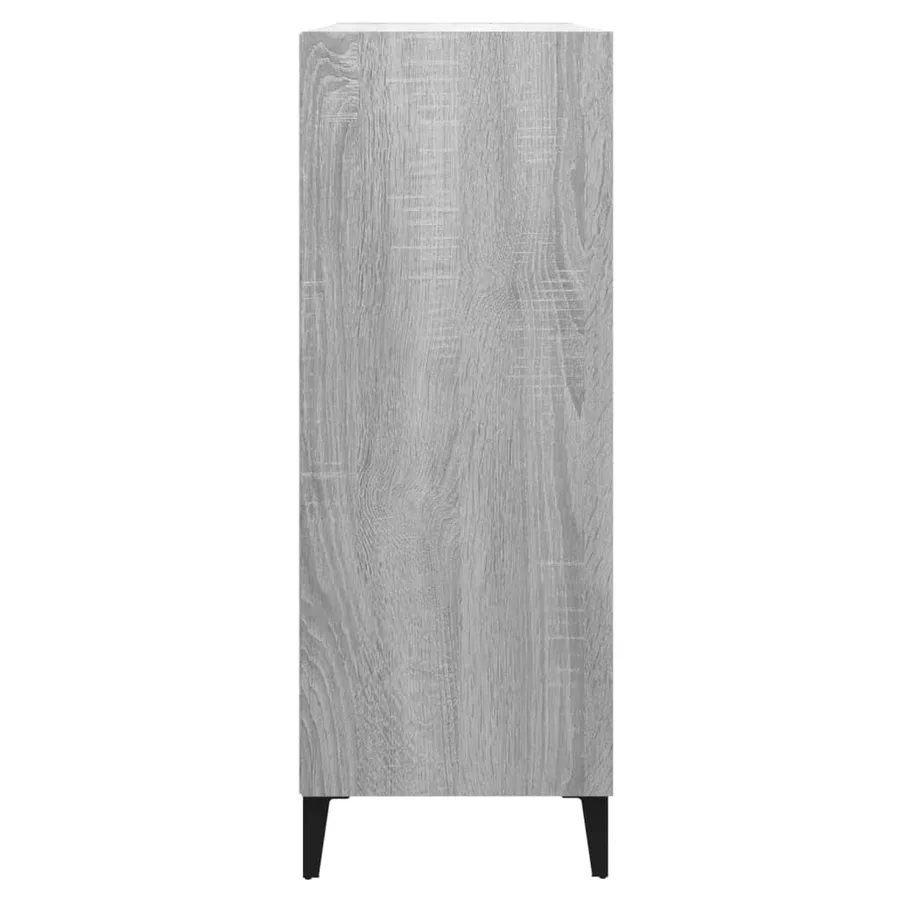 Buffet Sonoma gris 69,5x32,5x90 cm Bois d'ingénierie - 4