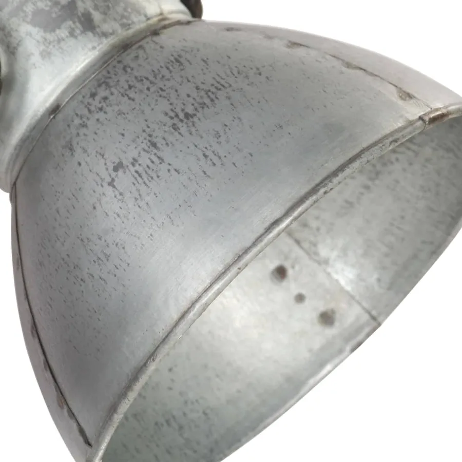 Lampe murale industrielle Argenté 45x25 cm E27 - 7
