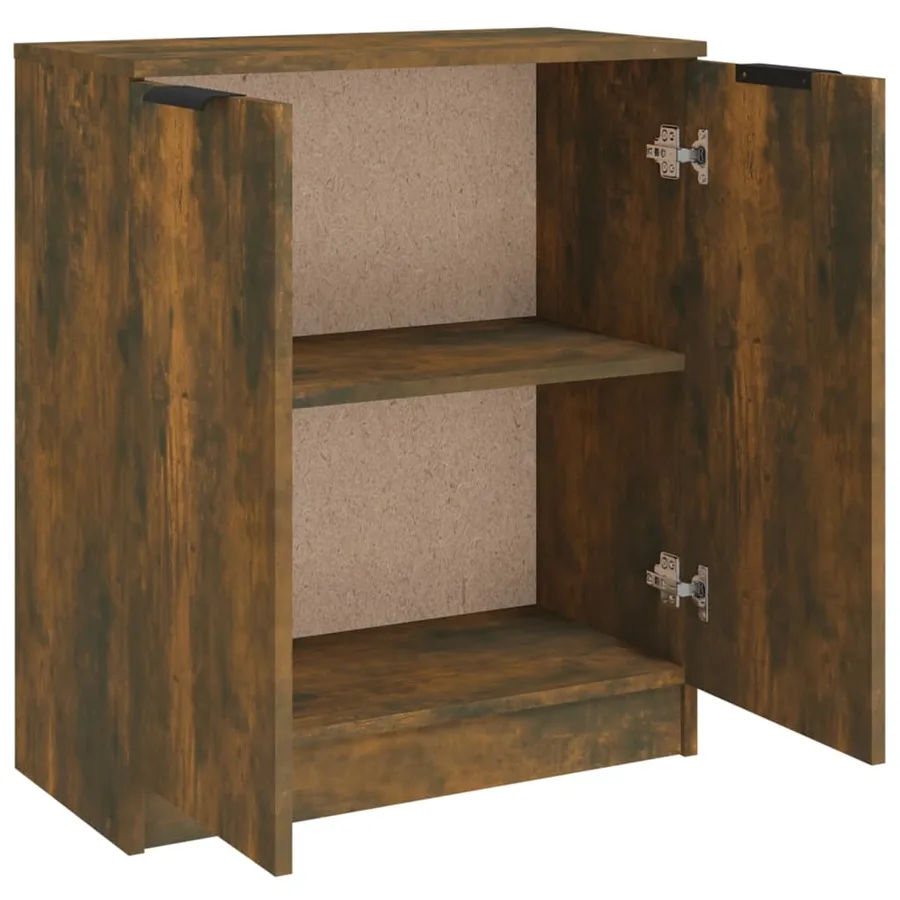 Buffet Chêne fumé 60x30x70 cm Bois d'ingénierie - 5