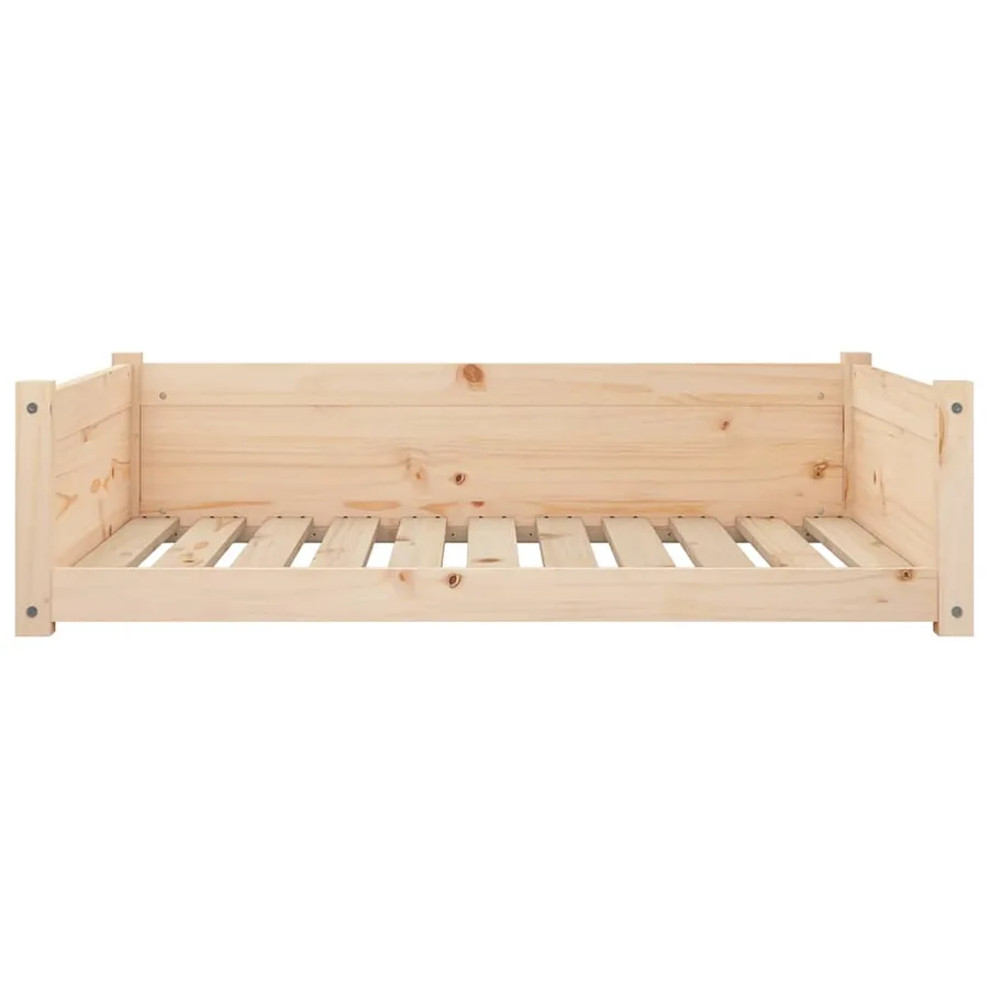 Lit pour chien 95,5x65,5x28 cm Bois de pin solide - 5