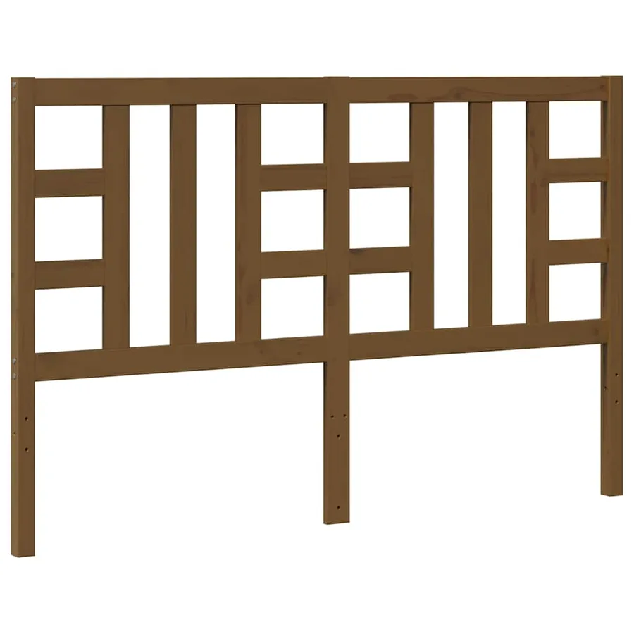 Tête de lit Marron miel 156x4x100 cm Bois massif de pin - 2