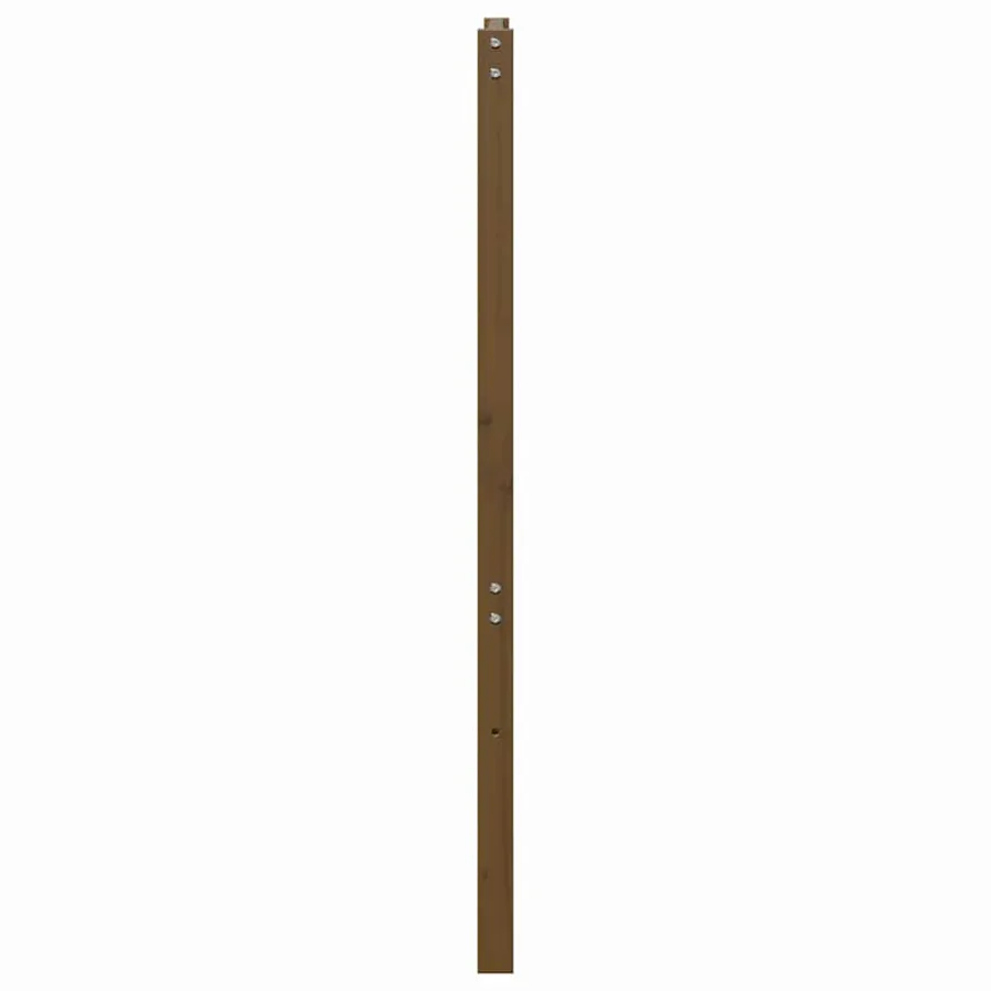 Tête de lit Marron miel 156x4x100 cm Bois massif de pin - 5