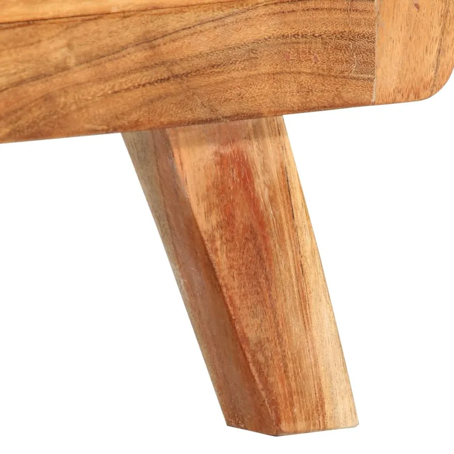 Meuble TV 110x30x40 cm Bois d'acacia massif - 8