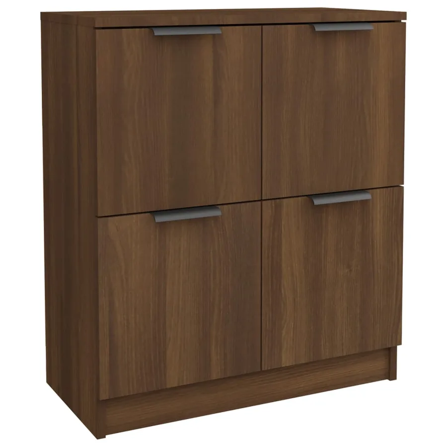 Buffet chêne marron 60x30x70 cm Bois d'ingénierie - 2