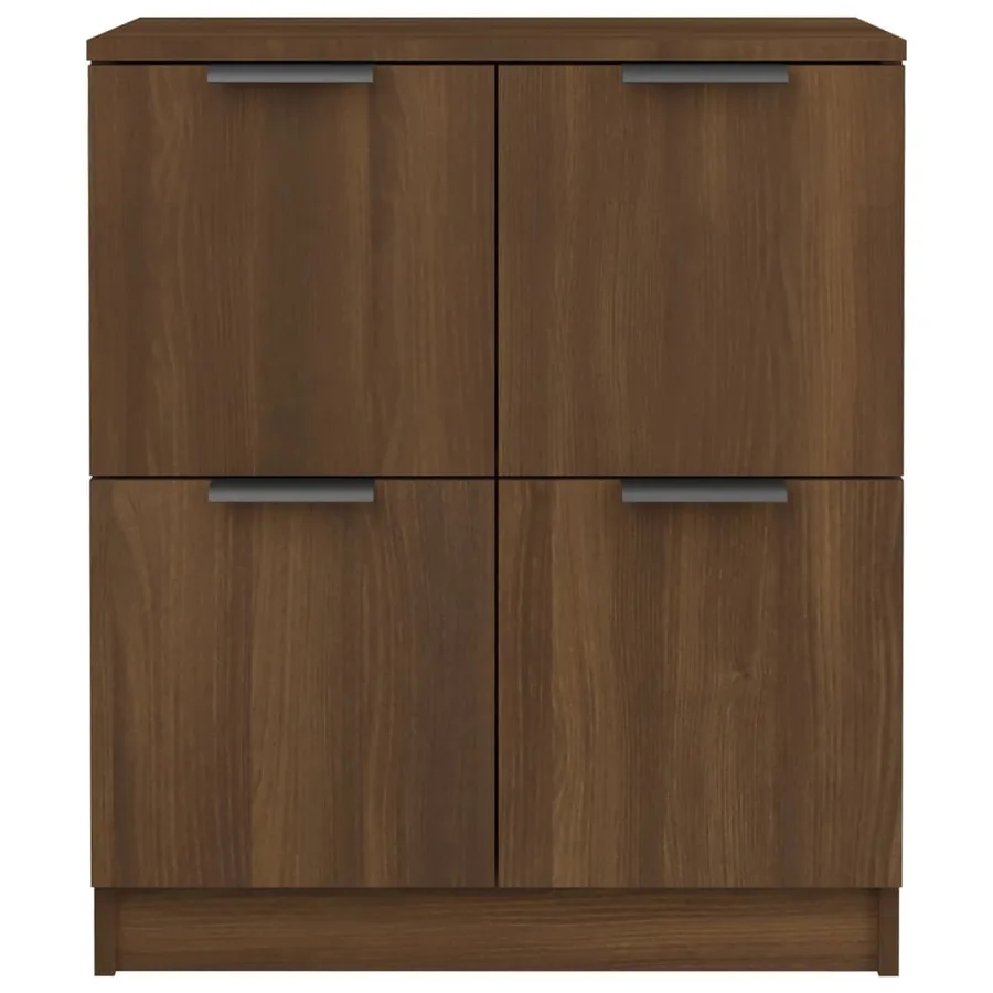 Buffet chêne marron 60x30x70 cm Bois d'ingénierie - 5