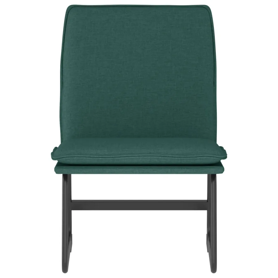 Chaise longue Vert foncé 52x75x76 cm Tissu - 3