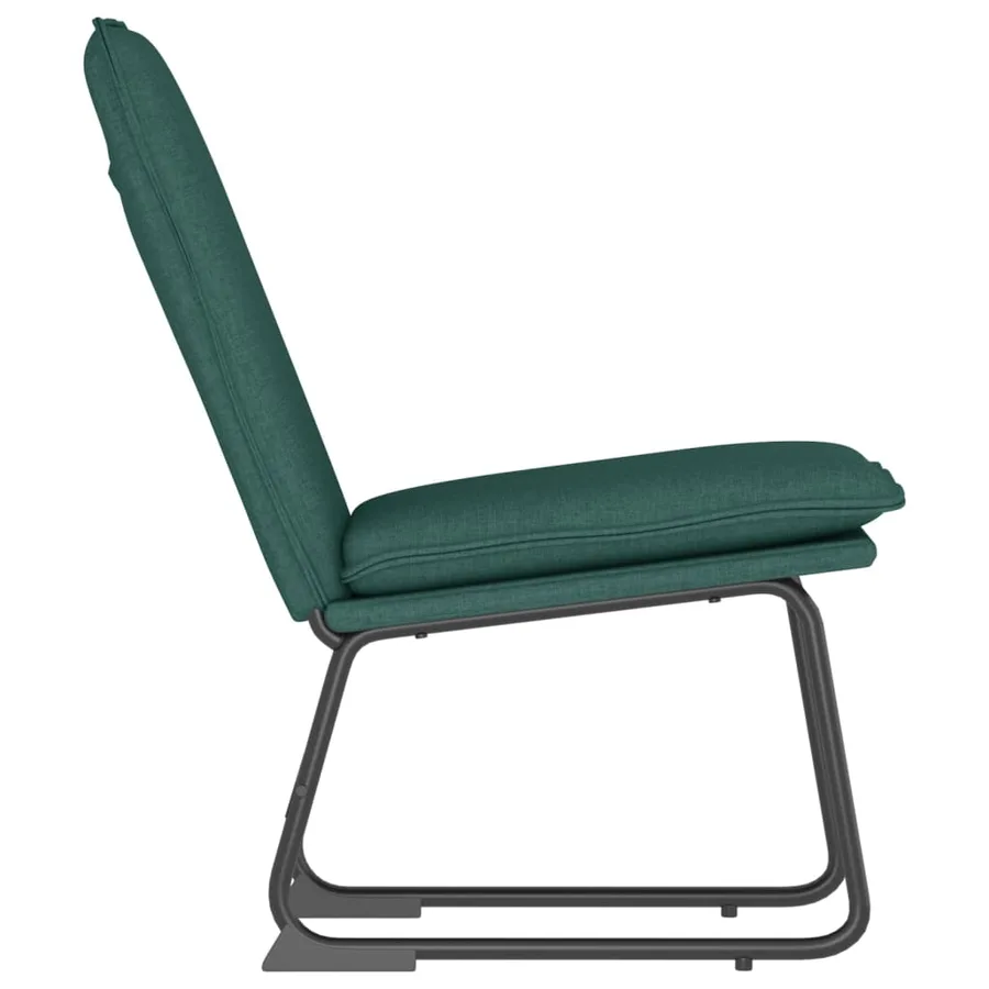 Chaise longue Vert foncé 52x75x76 cm Tissu - 4