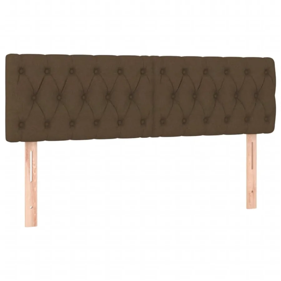 Sommier à lattes de lit avec matelas Marron foncé 140x190 cm - 6