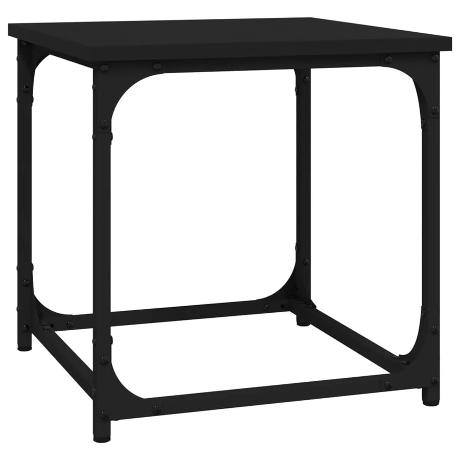 Table d'appoint Noir 40x40x40 cm Bois d'ingénierie - 2