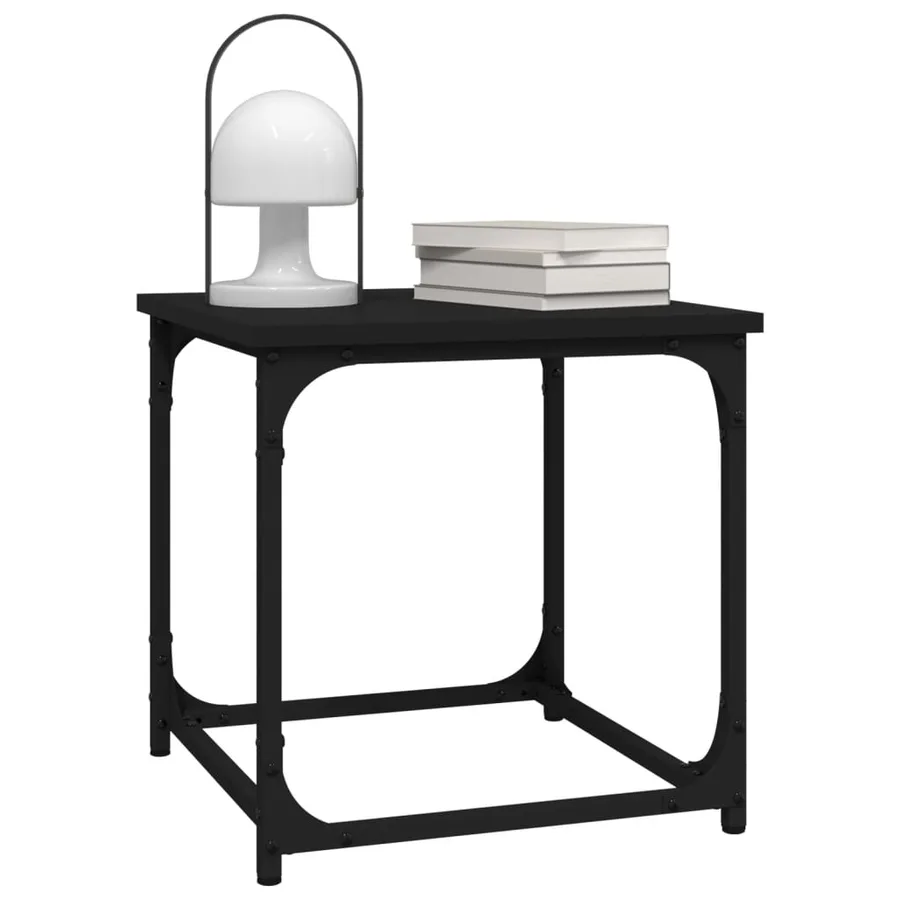 Table d'appoint Noir 40x40x40 cm Bois d'ingénierie - 4