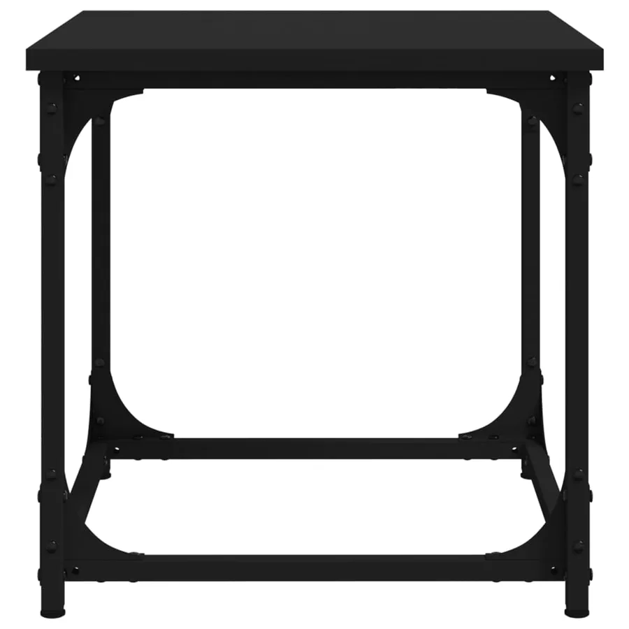 Table d'appoint Noir 40x40x40 cm Bois d'ingénierie - 6