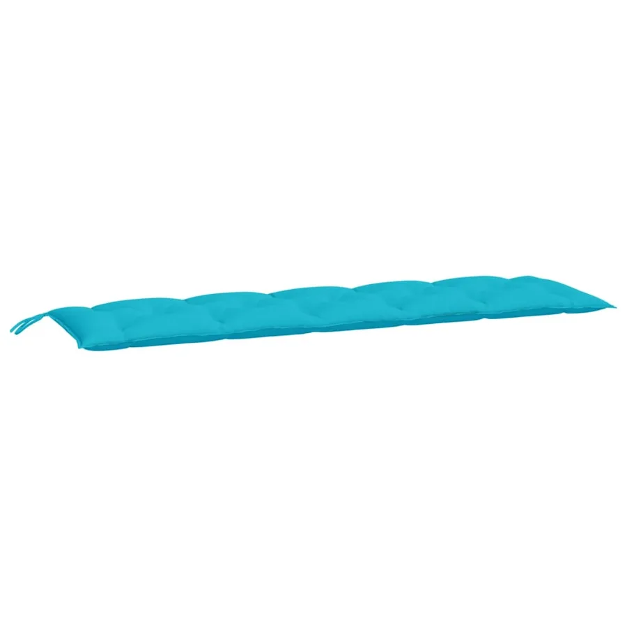 Coussin de banc de jardin turquoise 180x50x7 cm tissu oxford - 2