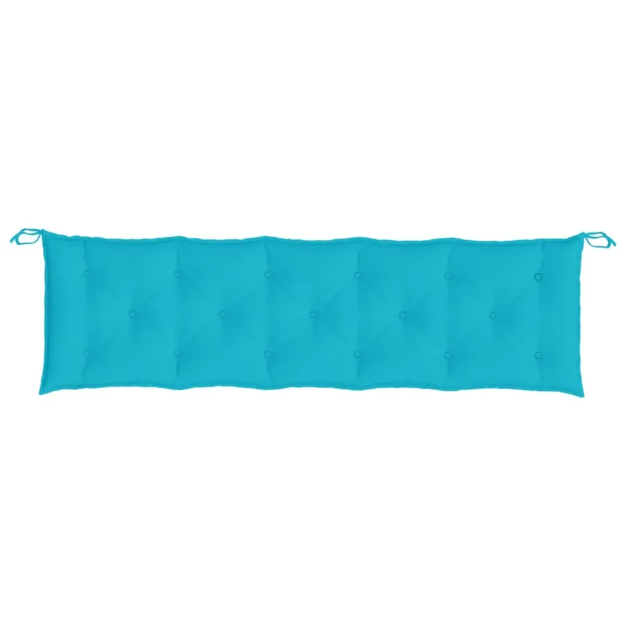 Coussin de banc de jardin turquoise 180x50x7 cm tissu oxford - 4