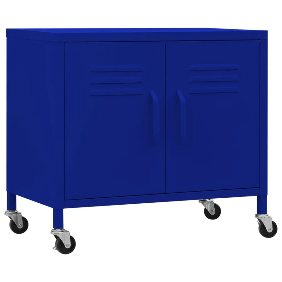 Armoire de rangement Bleu marine 60x35x56 cm Acier - 2