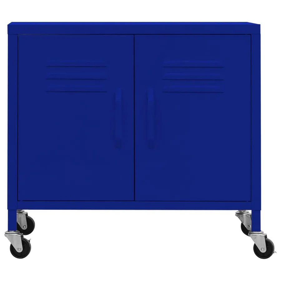 Armoire de rangement Bleu marine 60x35x56 cm Acier - 3