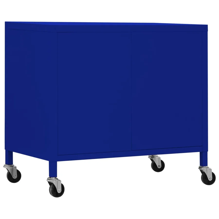 Armoire de rangement Bleu marine 60x35x56 cm Acier - 5