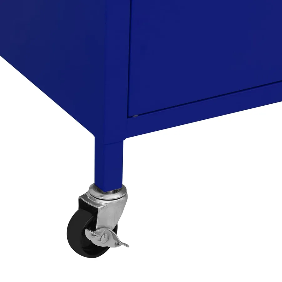 Armoire de rangement Bleu marine 60x35x56 cm Acier - 8