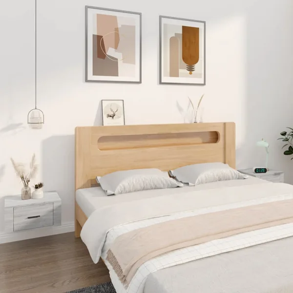 Tables de chevet murales 2 pcs Sonoma gris 50x36x25 cm
