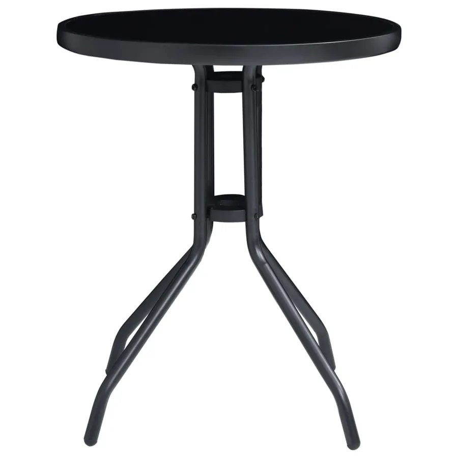 Ensemble de bistrot 3 pcs noir et anthracite - 3