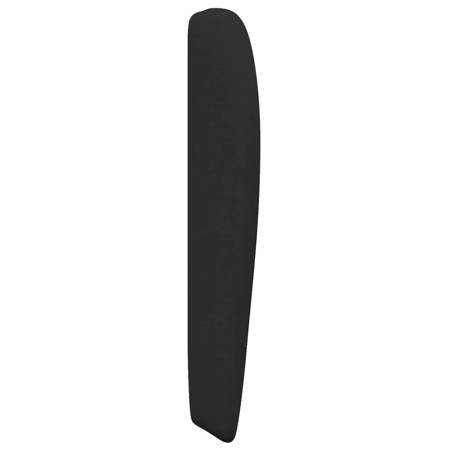 Oreille de tête de lit Noir 80 x 23 x 6 cm tissu - 5