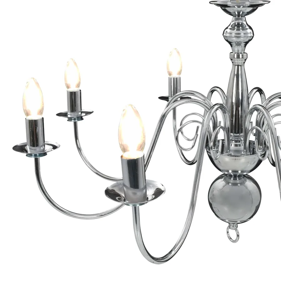 Lustre Argenté 8 ampoules E14 - 7