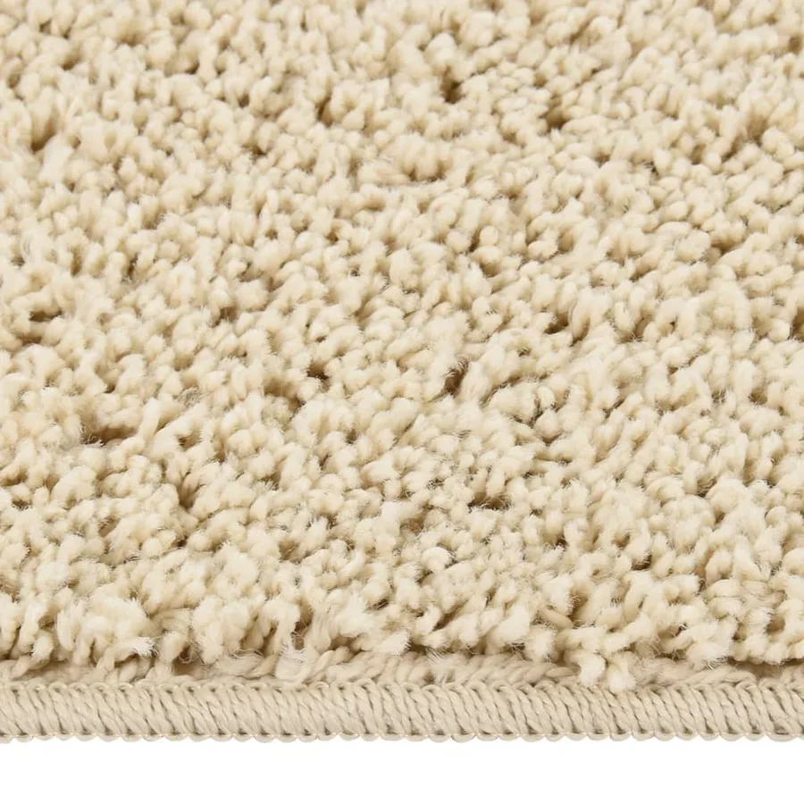 Tapis shaggy antidérapant Crème 160x230 cm - 2