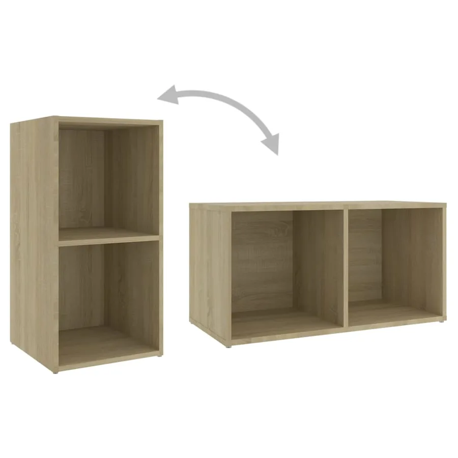 Meubles TV 4 pcs Chêne sonoma 72x35x36,5 cm Bois d'ingénierie - 7