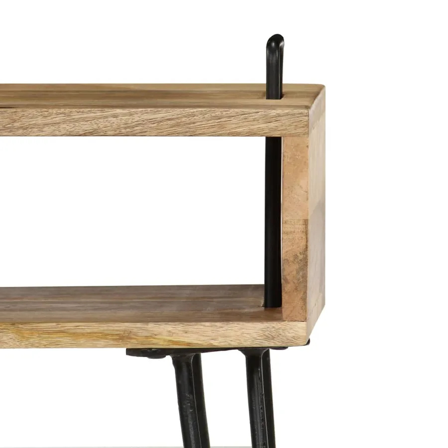 Table de chevet Bois de manguier massif 40x34x47 cm - 6