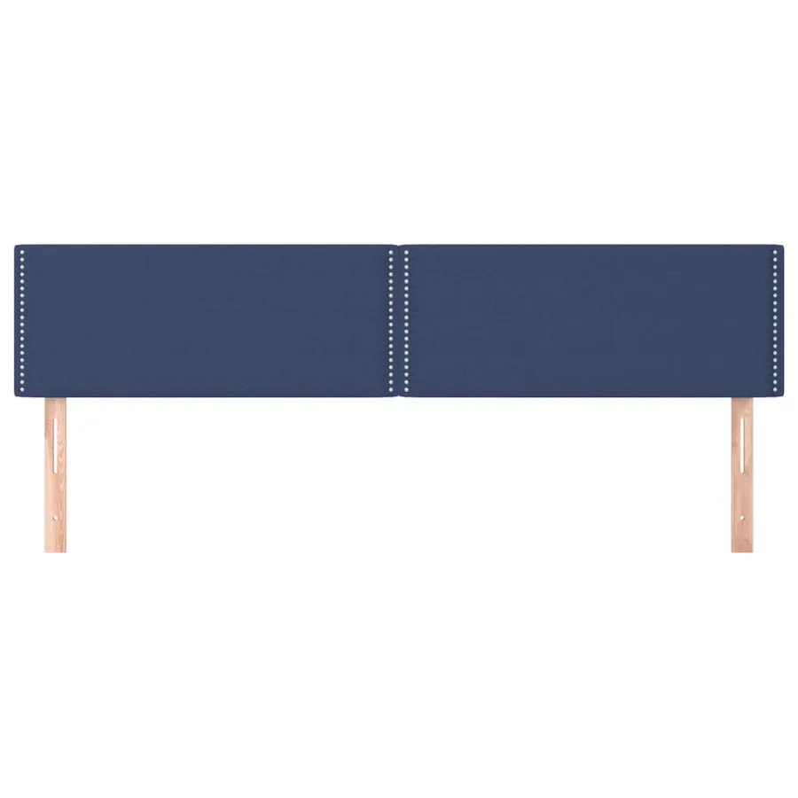 Têtes de lit Bleu 200x5x78/88 cm Tissu - 3