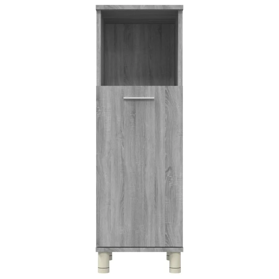 Armoire de bain Sonoma gris 30x30x95 cm Bois d'ingénierie - 7