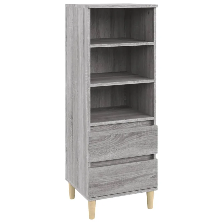 Buffet haut Sonoma gris 40x36x110 cm Bois d'ingénierie - 2