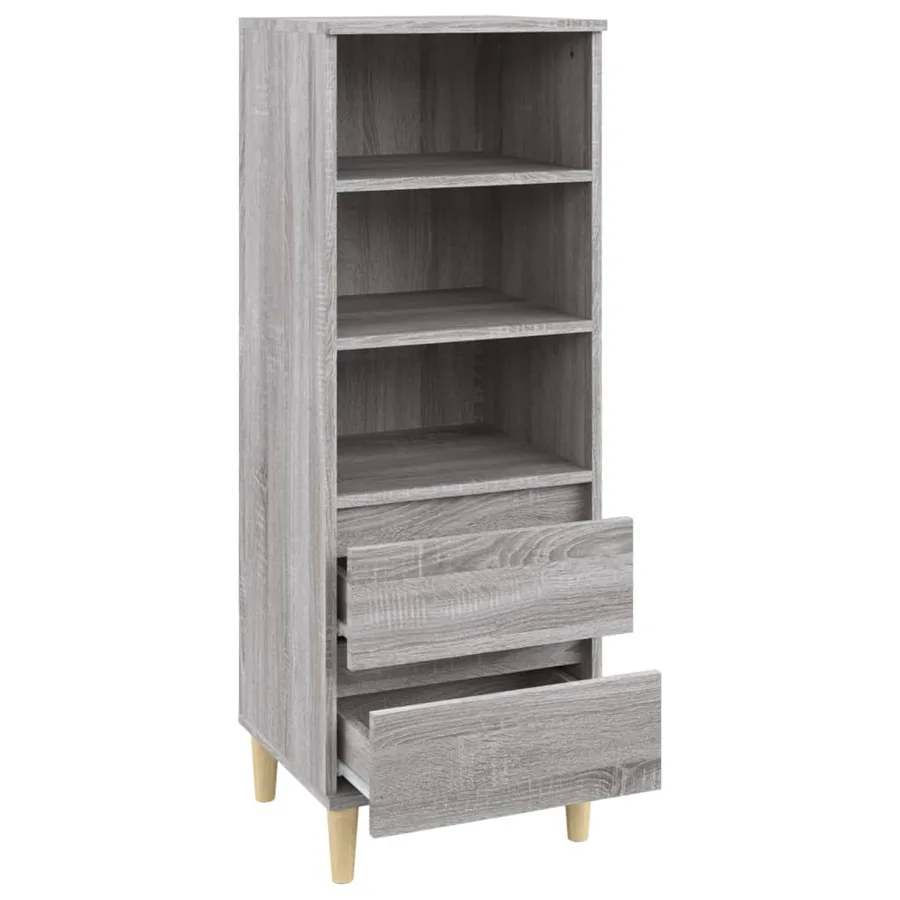 Buffet haut Sonoma gris 40x36x110 cm Bois d'ingénierie - 4
