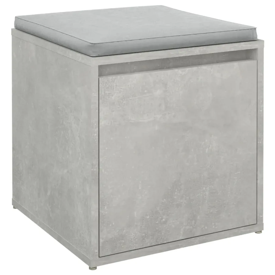 Tiroir boîte Gris béton 40,5x40x40 cm Bois d'ingénierie - 4
