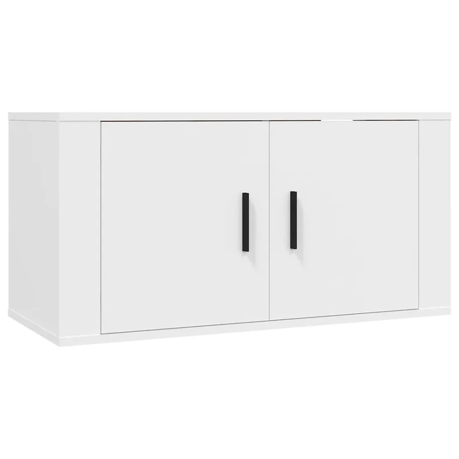 Ensemble de meubles TV 3 pcs Blanc Bois d'ingénierie - 4
