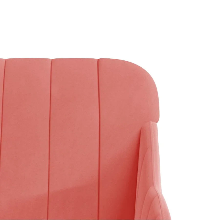 Banc Rose 110x76x80 cm Velours - 6