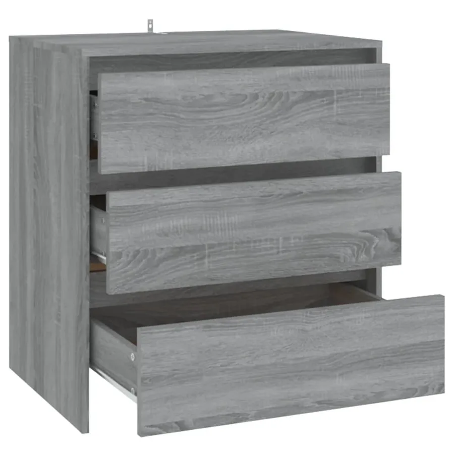 Buffet Sonoma gris 70x41x75 cm Bois d'ingénierie - 5