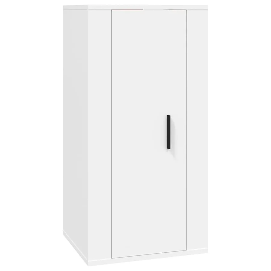 Ensemble de meubles TV 2 pcs Blanc Bois d'ingénierie - 5