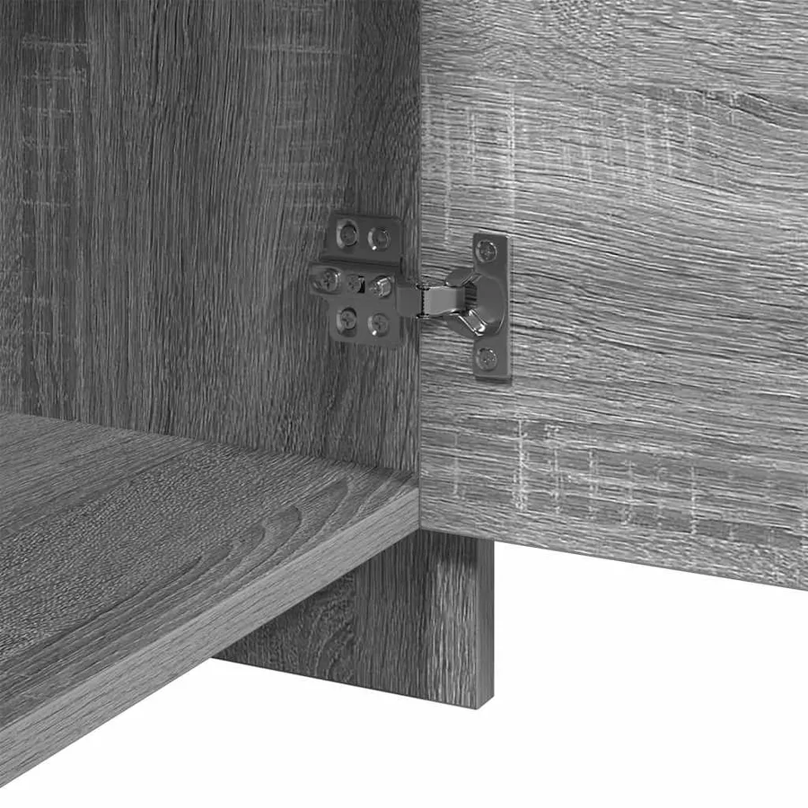 Table de chevet Sonoma gris 45x34x44,5 cm bois d'ingénierie - 11