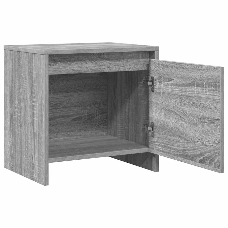 Table de chevet Sonoma gris 45x34x44,5 cm bois d'ingénierie - 5