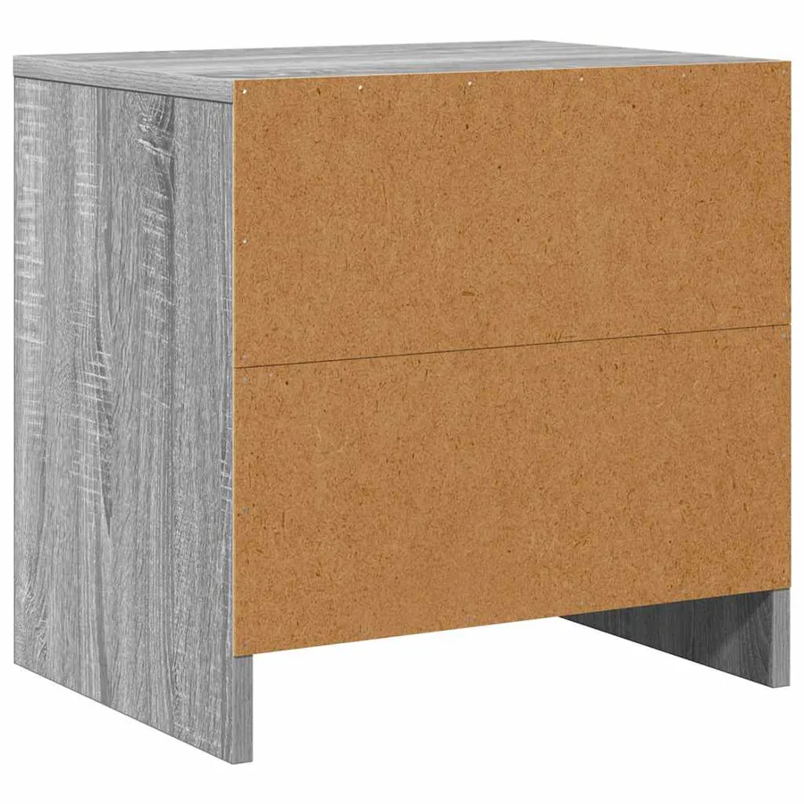 Table de chevet Sonoma gris 45x34x44,5 cm bois d'ingénierie - 8