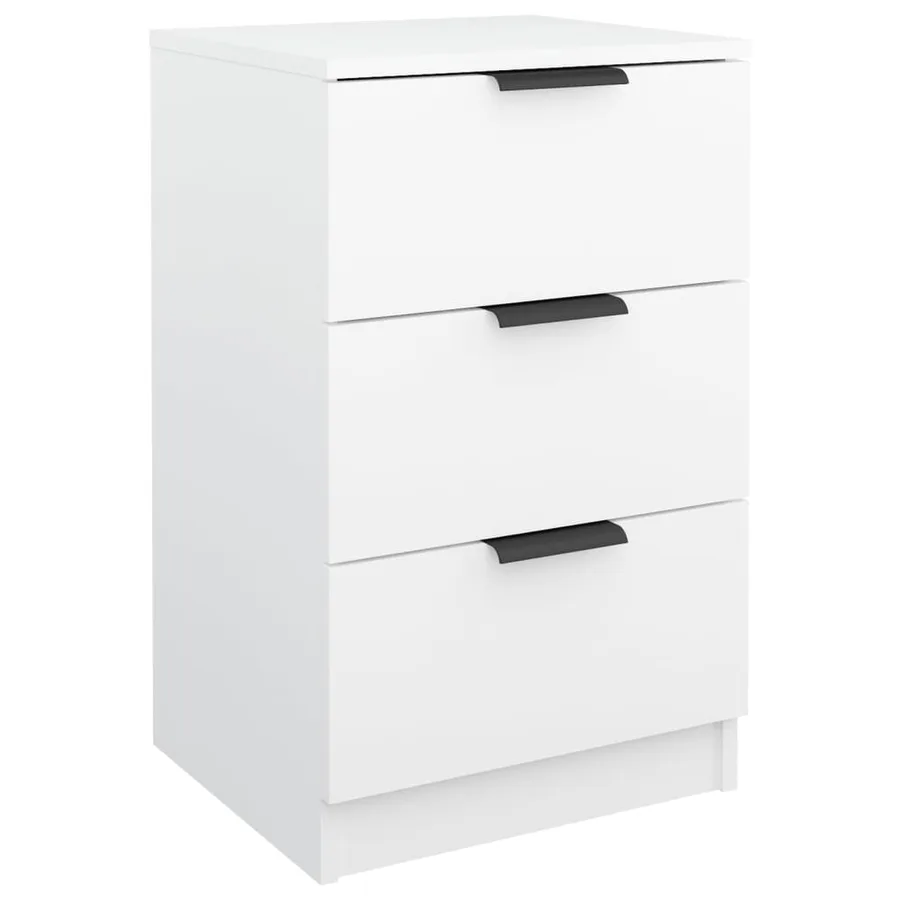 Table de chevet Blanc 40x36x65 cm - 2