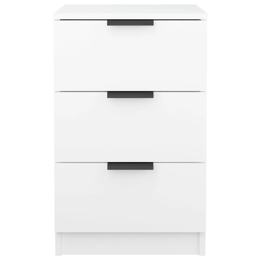Table de chevet Blanc 40x36x65 cm - 4