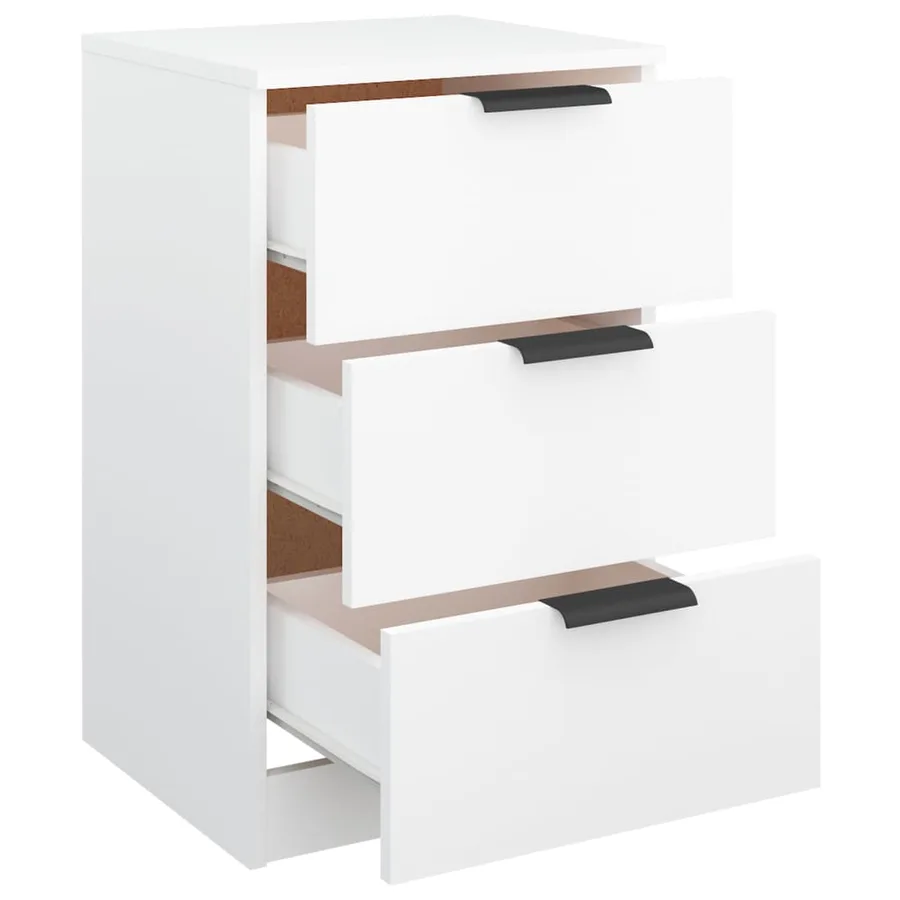 Table de chevet Blanc 40x36x65 cm - 5
