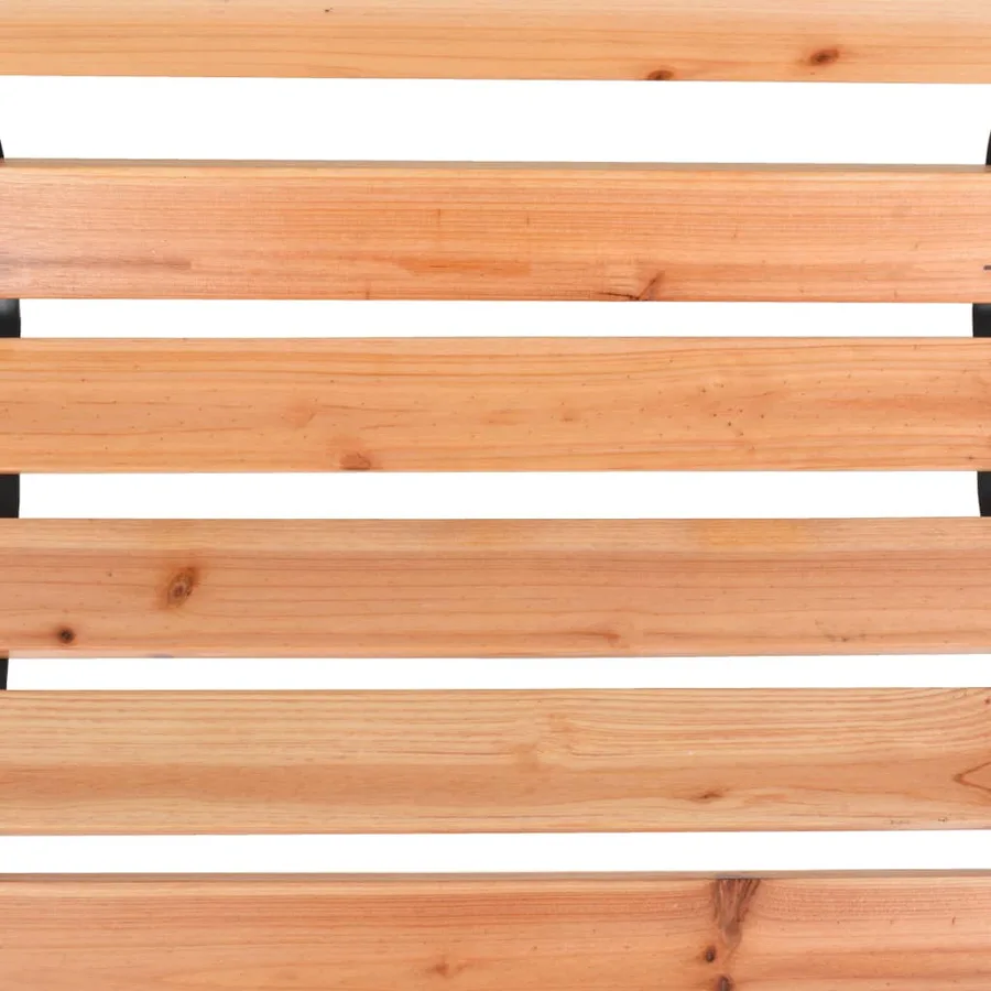 Banc de jardin 116 cm Fonte et bois massif de sapin - 6