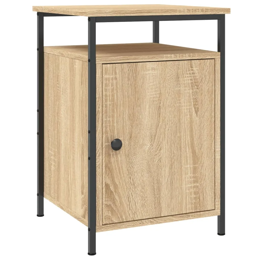Table de chevet chêne sonoma 40x42x60 cm bois d'ingénierie - 2