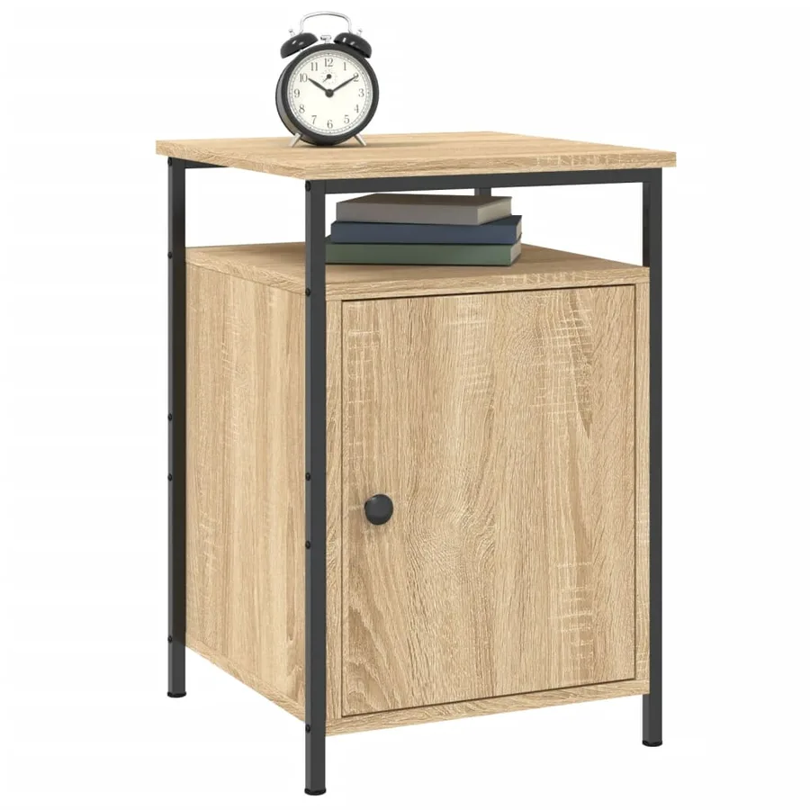 Table de chevet chêne sonoma 40x42x60 cm bois d'ingénierie - 3