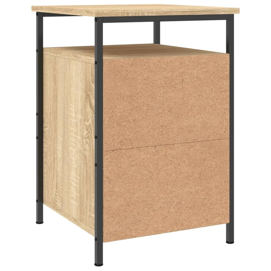 Table de chevet chêne sonoma 40x42x60 cm bois d'ingénierie - 8