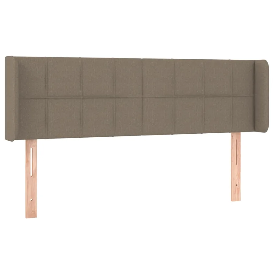 Tête de lit à LED Taupe 147x16x78/88 cm Tissu - 3